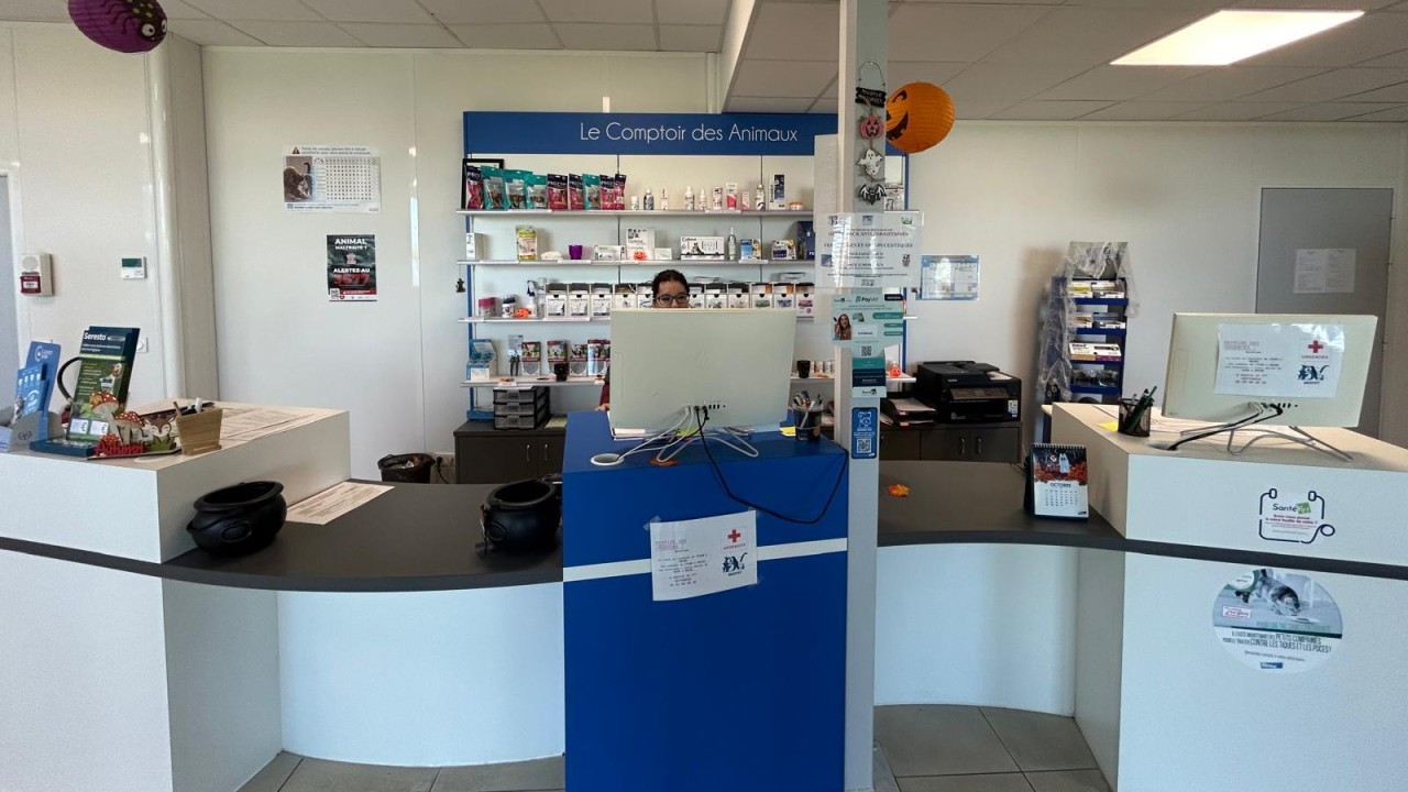 Comptoir d'accueil